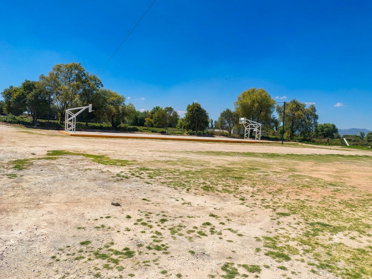 CONSTRUCCIÓN DE CANCHA FÚTBOL 5 EN UNIDAD DEPORTIVA EL PLAN DOXEY 1 EN DOXEY EN TLAXCOAPAN