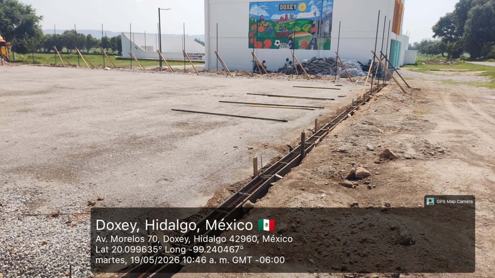 CONSTRUCCIÓN DE CANCHA FÚTBOL 5 EN UNIDAD DEPORTIVA EL PLAN DOXEY 1 EN DOXEY EN TLAXCOAPAN