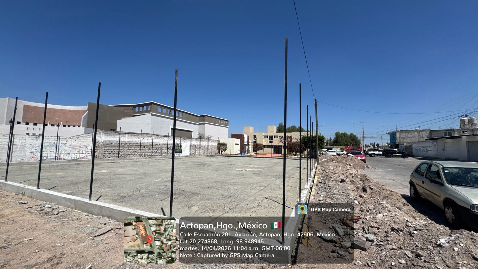 CONSTRUCCIÓN DE CANCHA FÚTBOL 5 EN CENTRO EN ACTOPAN