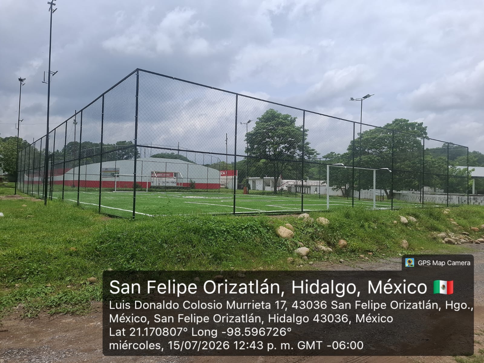 CONSTRUCCIÓN DE CANCHA FÚTBOL 5 EN UNIDAD DEPORTIVA LUIS DONALDO COLOSIO EN SAN FELIPE ORIZATLÁN