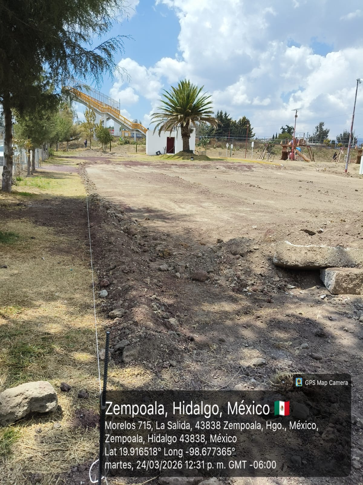 CONSTRUCCIÓN DE CANCHA FÚTBOL 5 EN PARQUE ZEMPOALA EN ZEMPOALA