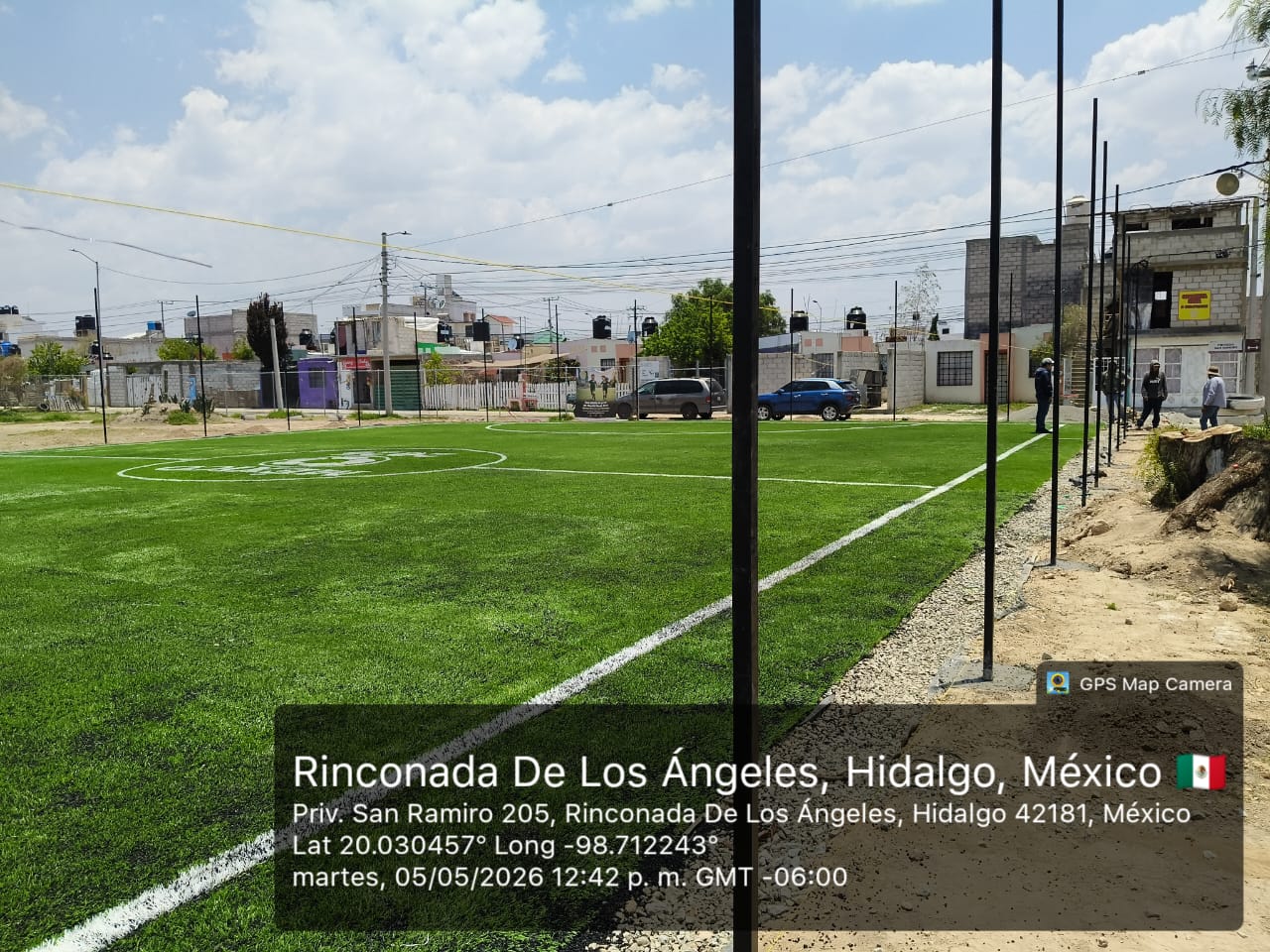 CONSTRUCCIÓN DE CANCHA FÚTBOL 5 EN PARQUE RINCONADA DE LOS ÁNGELES EN MINERAL DE LA REFORMA