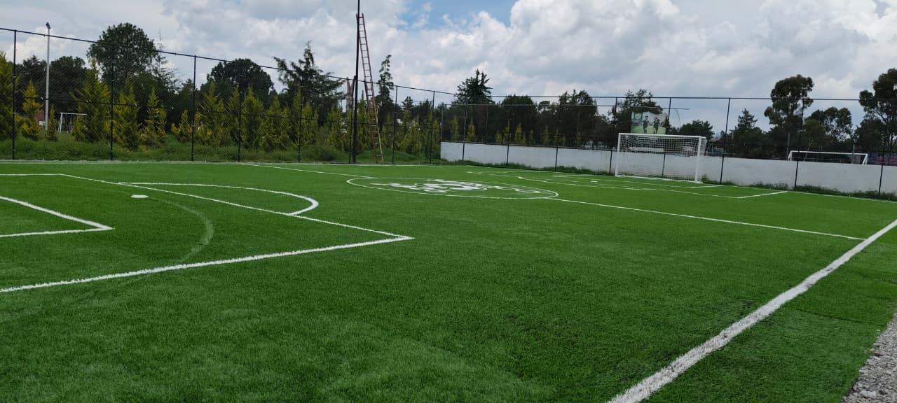 CONSTRUCCIÓN DE CANCHA FÚTBOL 5 EN UNIDAD DEPORTIVA MUNICIPAL EN PACHUCA DE SOTO