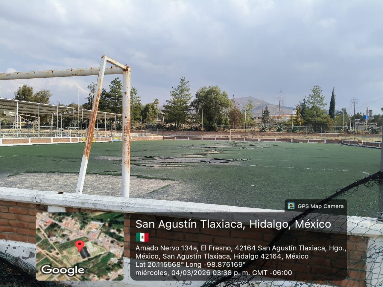 CONSTRUCCIÓN DE CANCHA FÚTBOL 7 EN UNIDAD DEPORTIVA BARRIO EL FRESNO EN SAN AGUSTÍN TLAXIACA