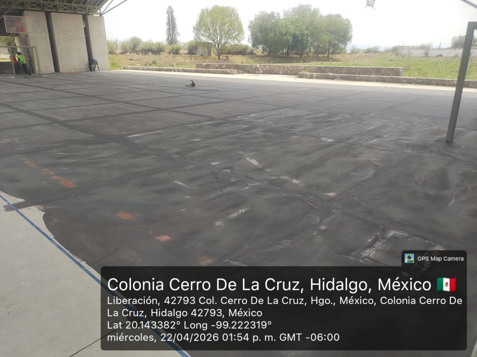 REHABILITACIÓN DE MULTICANCHA EN CERRO DE LA CRUZ EN TLAHUELILPAN