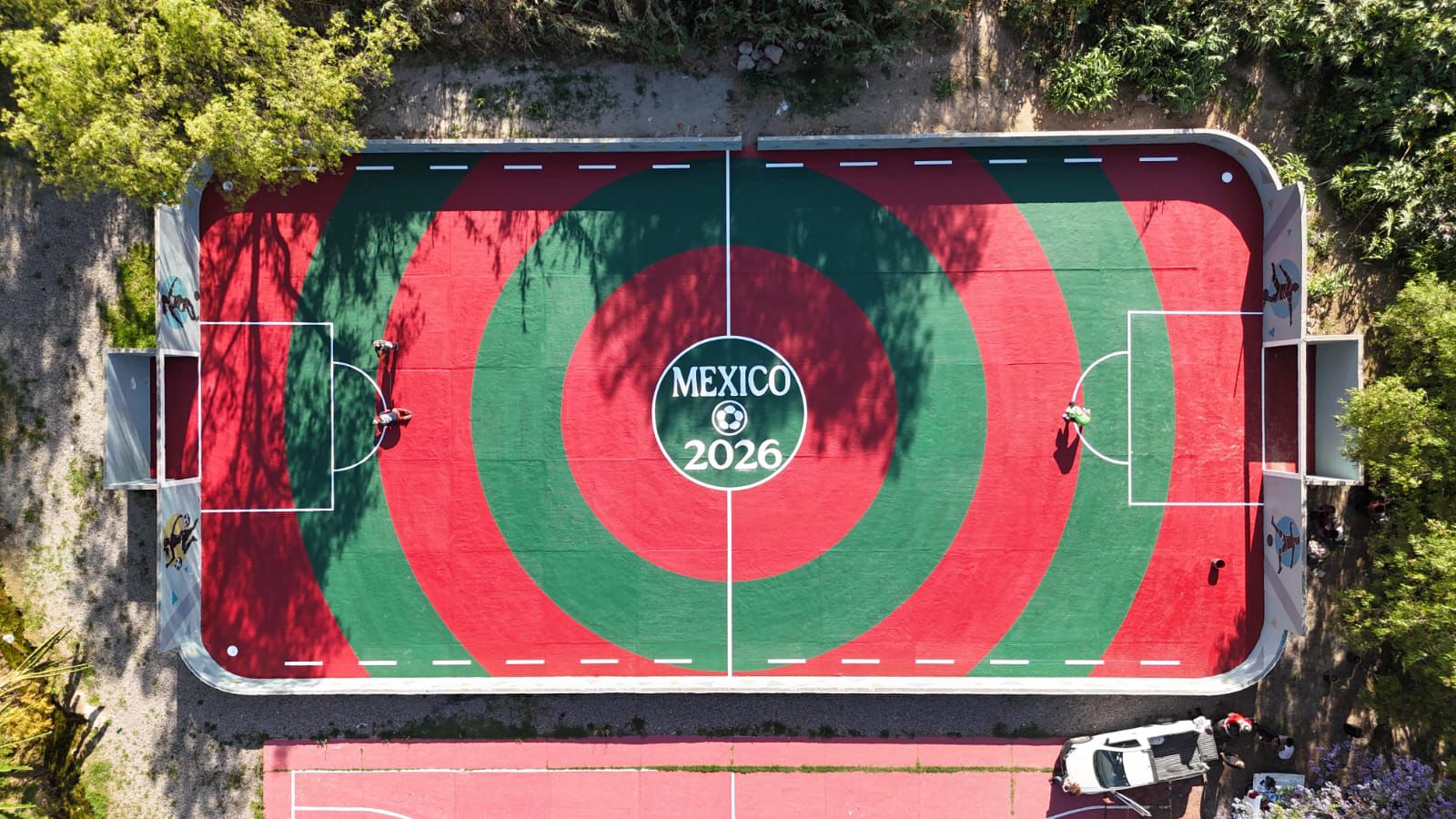 REHABILITACIÓN DE CANCHA DE FÚTBOL 7 EN CENTRO EN PROGRESO DE OBREGÓN