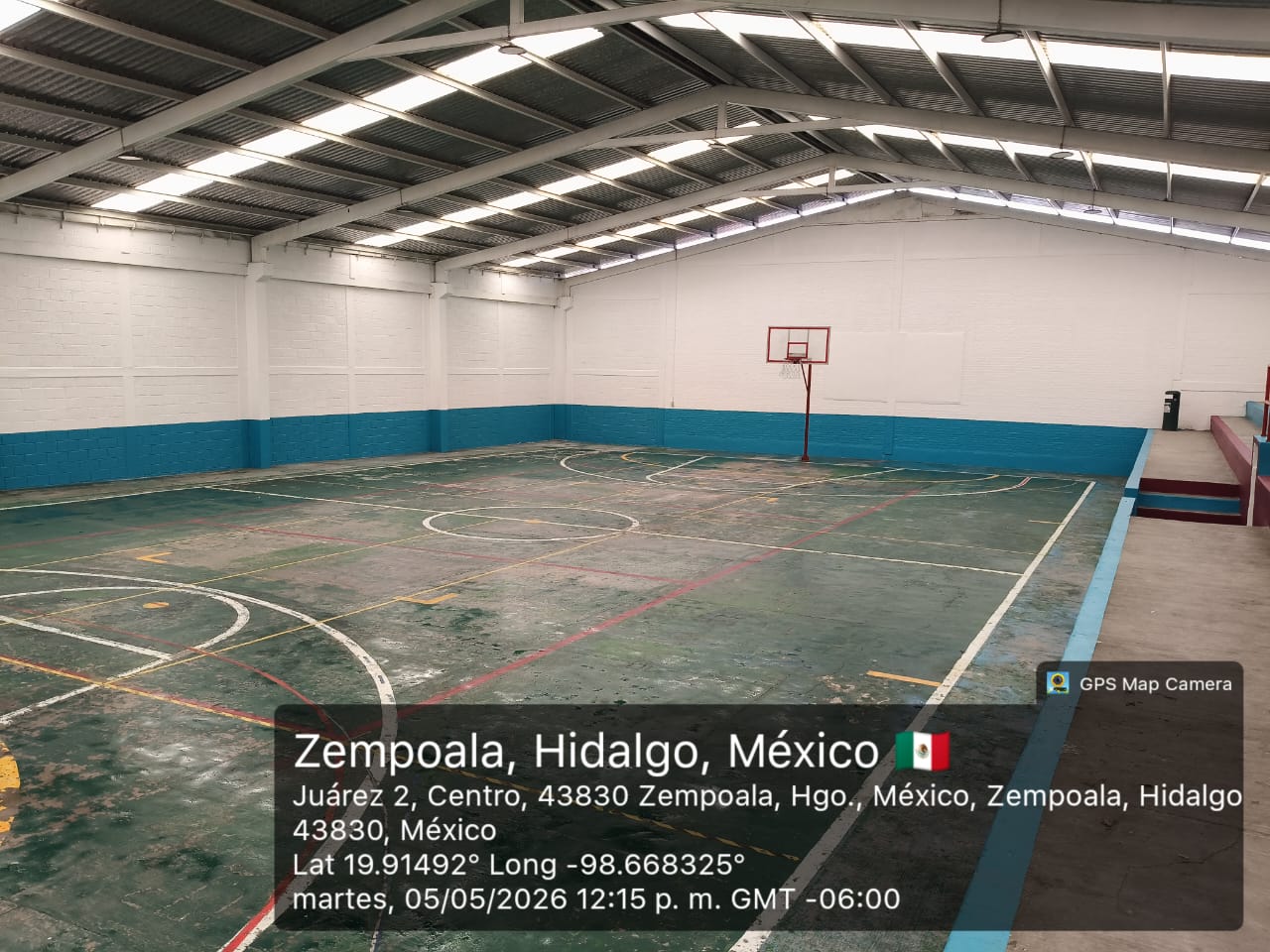 REHABILITACIÓN DE MULTICANCHA EN HIDALGO EN ZEMPOALA