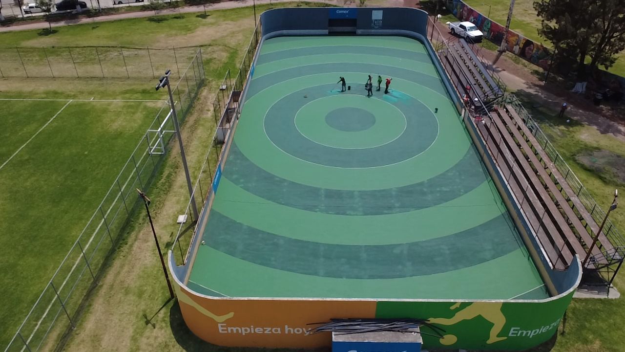 REHABILITACIÓN DE CANCHA DE FÚTBOL 7 EN UNIDAD DEPORTIVA DE TULA DE ALLENDE