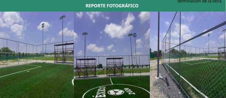 CONSTRUCCIÓN DE CANCHA FÚTBOL 5 EN UNIDAD DEPORTIVA ARMANDO GUERO PRUNEDA EN FRONTERA