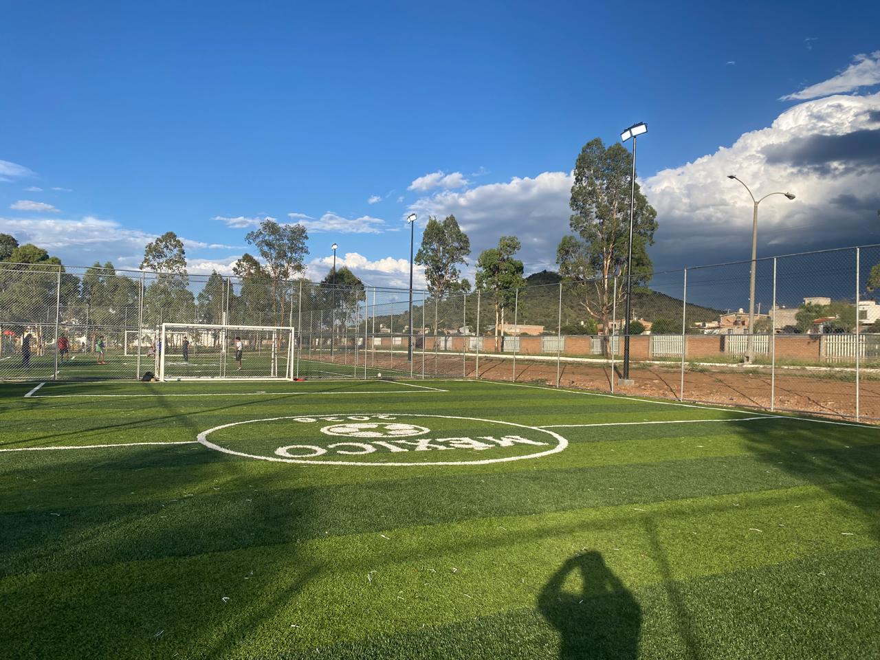 CONSTRUCCIÓN DE CANCHA DE FÚTBOL 5 EN UNIDAD DEPORTIVA FRANCISCO I. MADERO 2 EN PÁNUCO DE CORONADO