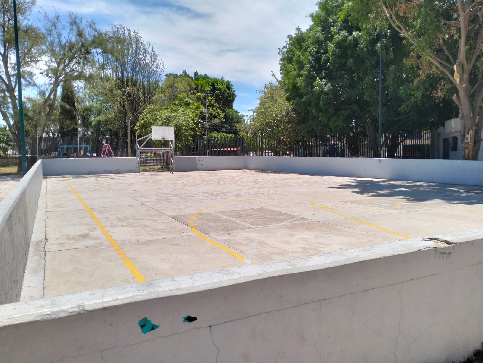 REHABILITACIÓN DE MULTICANCHA EN UNIDAD DEPORTIVA PARQUES DE SANTA MARÍA EN SAN PEDRO TLAQUEPAQUE