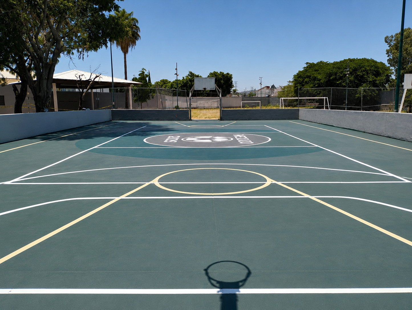 REHABILITACIÓN DE MULTICANCHA EN UNIDAD DEPORTIVA PARQUES DE SANTA MARÍA EN SAN PEDRO TLAQUEPAQUE