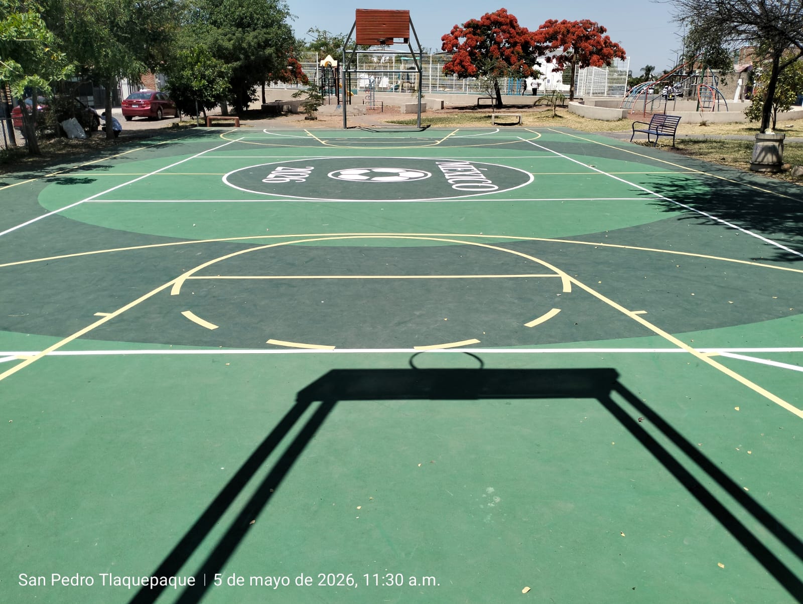 REHABILITACIÓN DE MULTICANCHA PISTACHE EN SAN PEDRO TLAQUEPAQUE