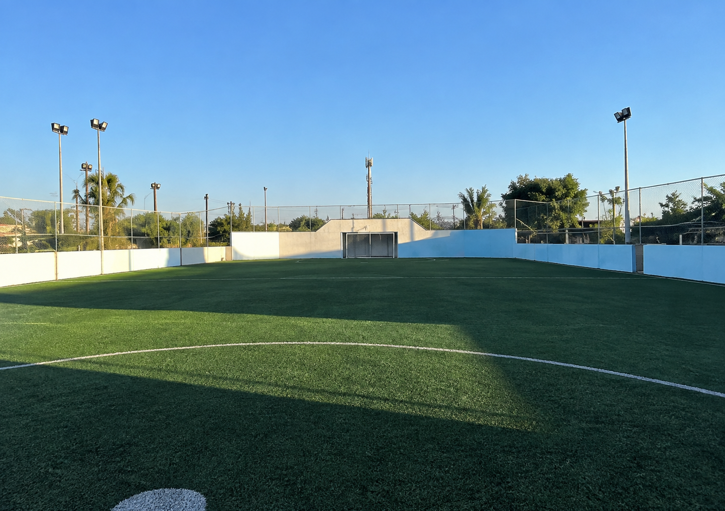 REHABILITACIÓN DE CANCHA FÚTBOL 5 EN POLIDEPORTIVO CANCHA 4 EN MEXICALI