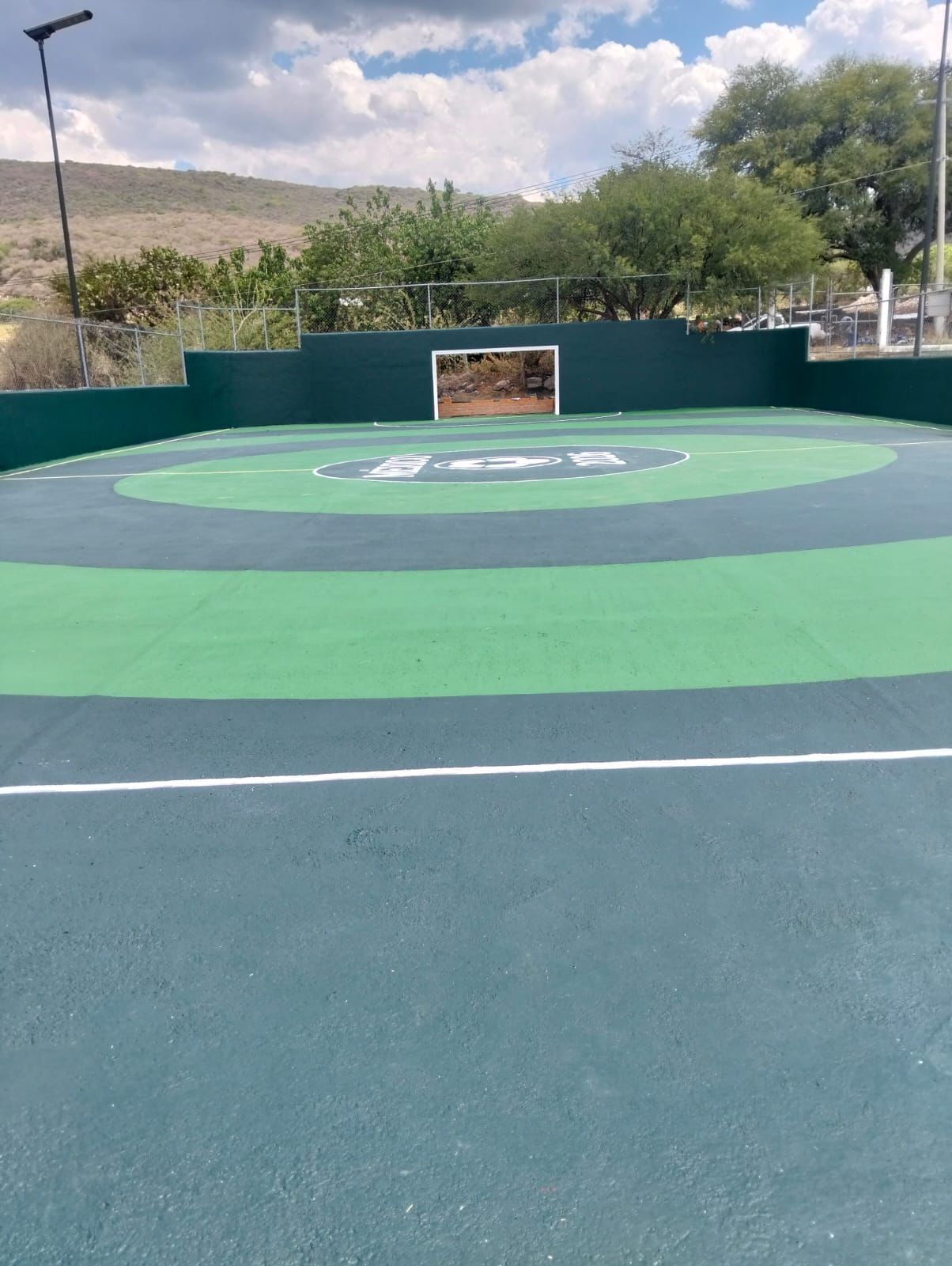 REHABILITACIÓN DE MULTICANCHA EN LA UNIDAD DEPORTIVA SANTA RITA EN COPÁNDARO