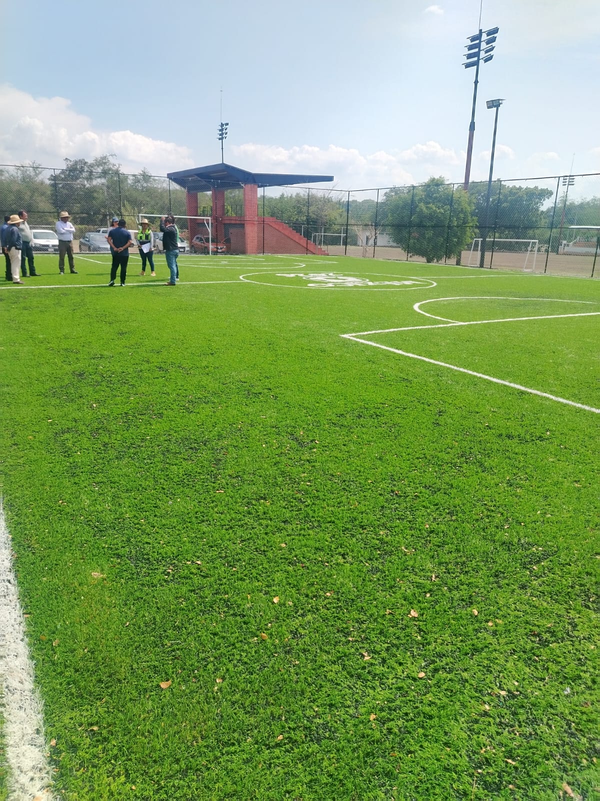 CONSTRUCCIÓN DE CANCHA FÚTBOL 5 EN UNIDAD DEPORTIVA LA RAZA EN COATETELCO