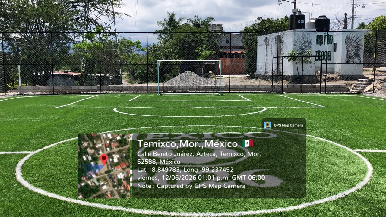 CONSTRUCCIÓN DE CANCHA FÚTBOL 5 EN CAMPITO LA AZTECA EN TEMIXCO