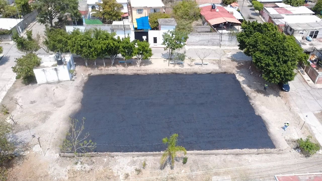 CONSTRUCCIÓN DE CANCHA FÚTBOL 5 EN CAMPITO LA AZTECA EN TEMIXCO