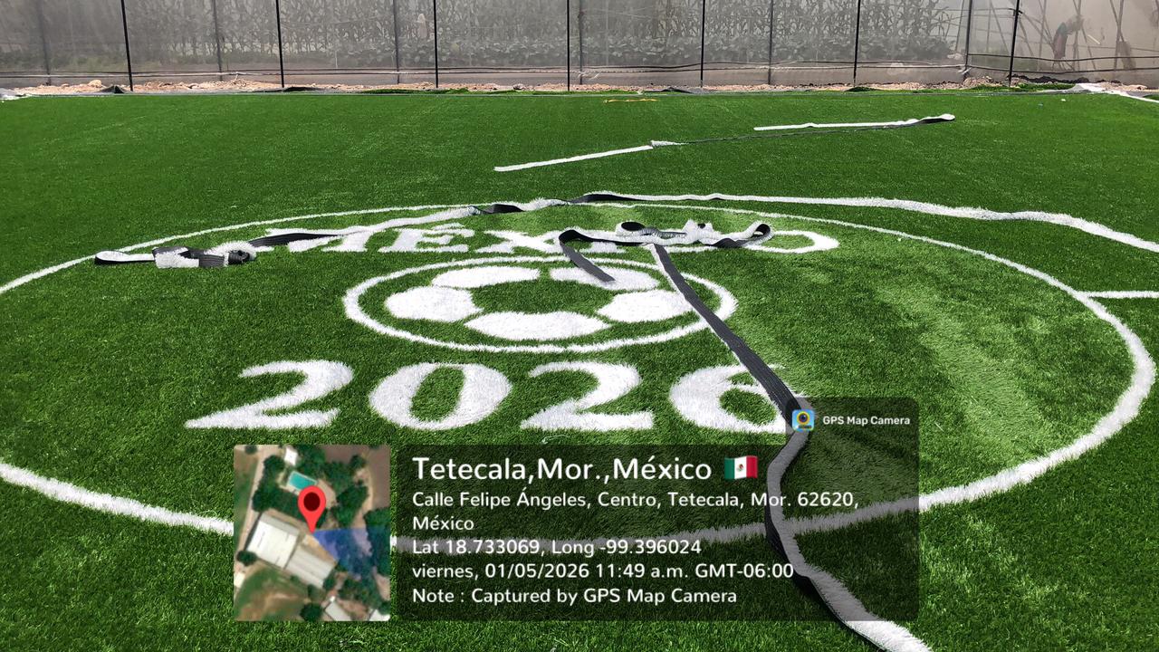 CONSTRUCCIÓN DE CANCHA FÚTBOL 5 EN DEPORTIVO DE TETECALA 