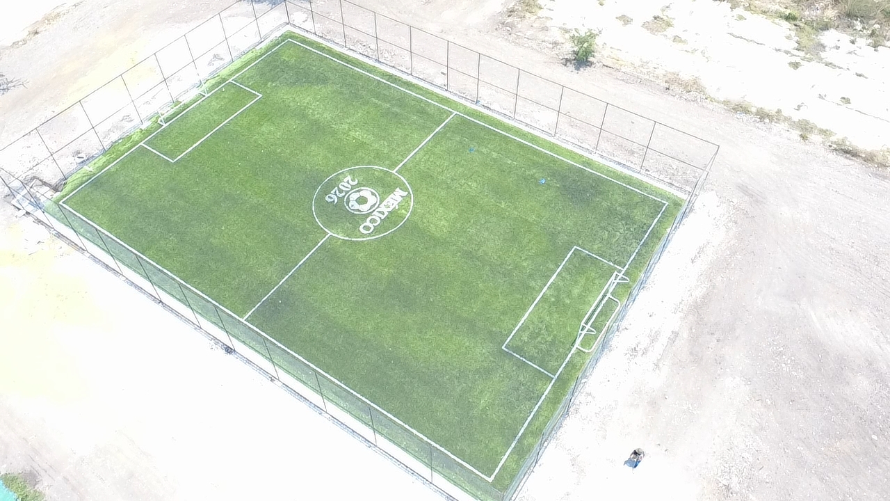 CONSTRUCCIÓN DE CANCHA FÚTBOL 5 EN UNIDAD DEPORTIVA, CULTURAL Y RECREATIVA SAN JUANES EN XOXOCOTLA
