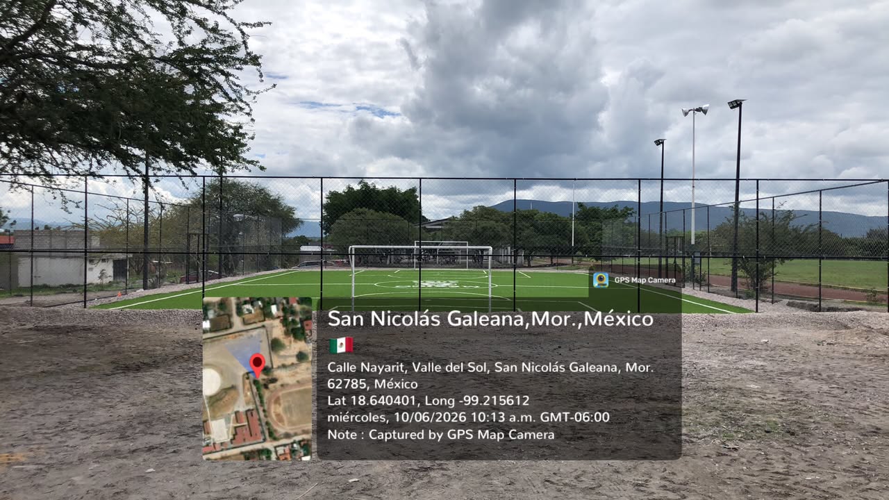 CONSTRUCCIÓN DE CANCHA FÚTBOL 5 EN UNIDAD DEPORTIVA GALEANA EN ZACATEPEC