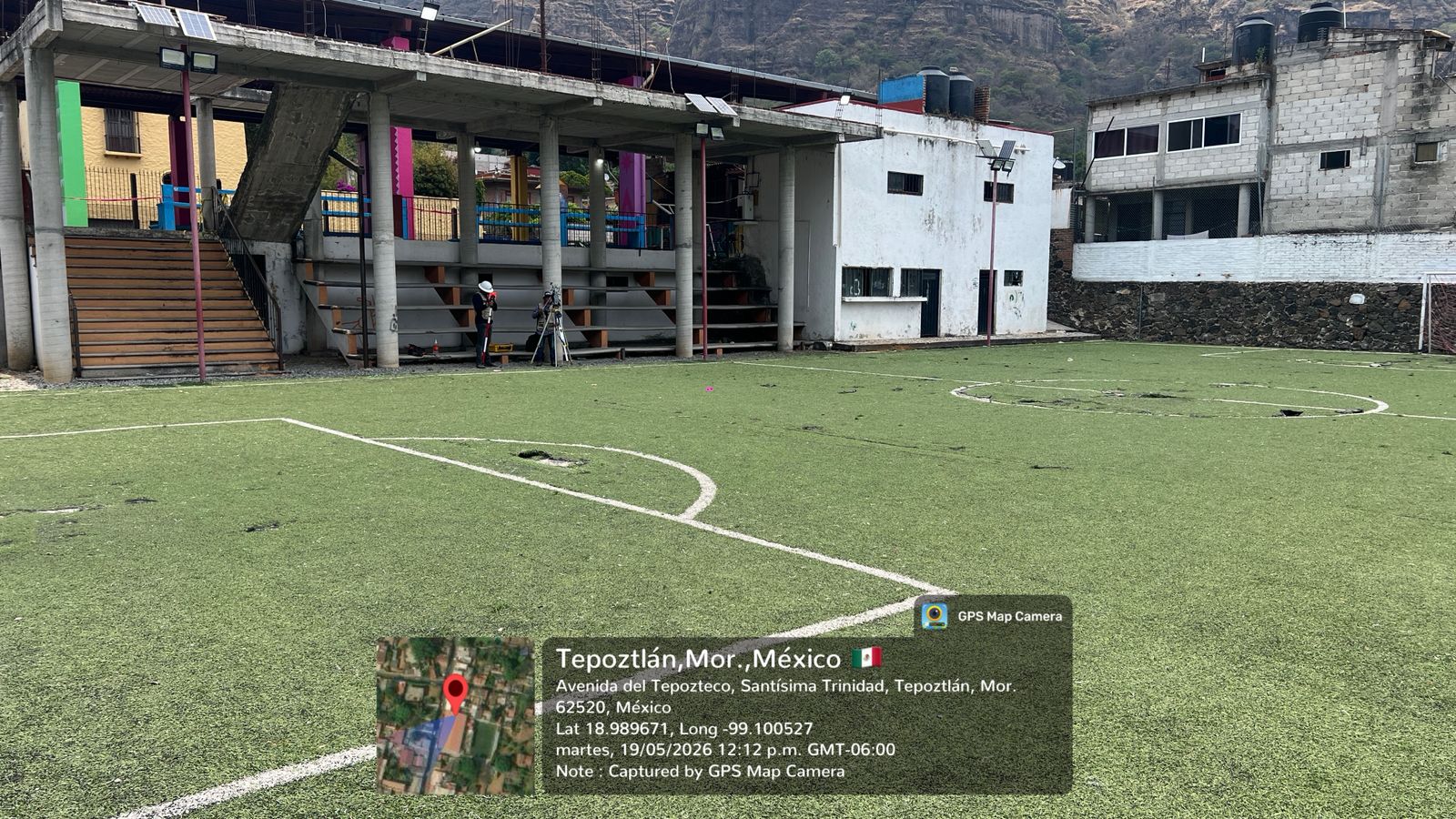CONSTRUCCIÓN DE CANCHA FÚTBOL 5 EN CANCHAS DE LA SANTISIMA EN TEPOZTLÁN