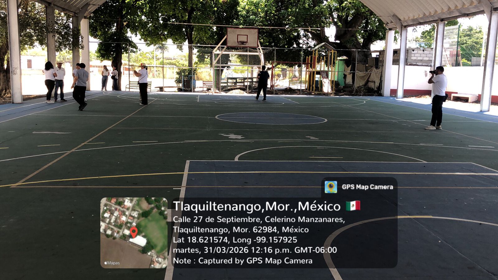 REHABILITACIÓN DE MULTICANCHA EN DEPORTIVA CELERINO MANZANAREZ EN TLAQUILTENANGO