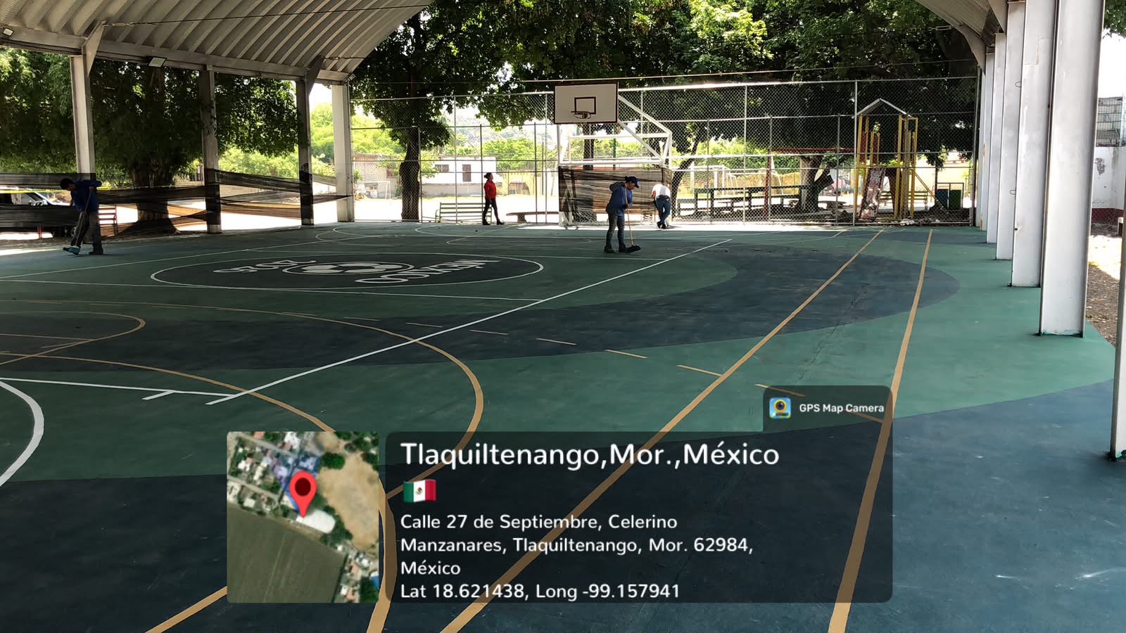 REHABILITACIÓN DE MULTICANCHA EN DEPORTIVA CELERINO MANZANAREZ EN TLAQUILTENANGO