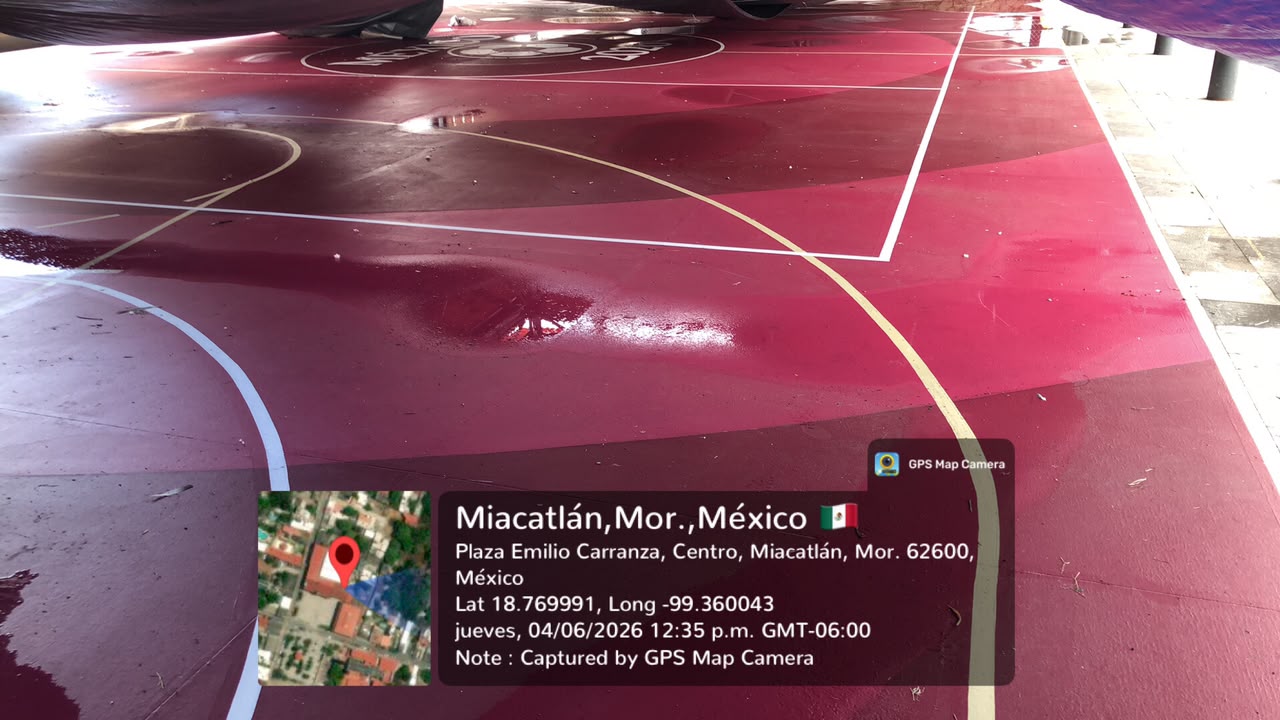 REHABILITACIÓN DE MULTICANCHA EN CENTRO EN MIACATLÁN