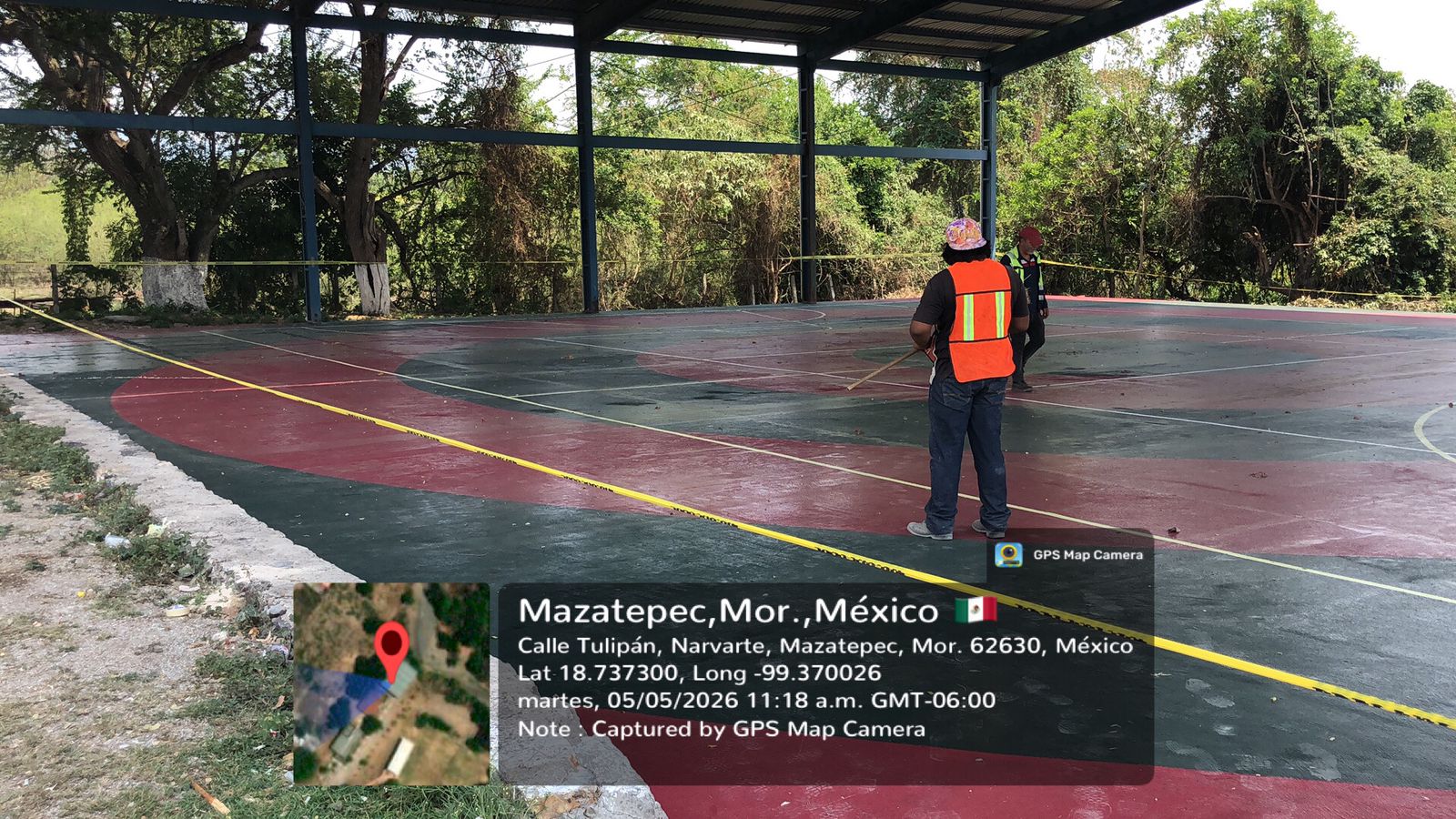 REHABILITACIÓN DE MULTICANCHA EN CAMPO DEPORTIVO LA MELENA EN MAZATEPEC
