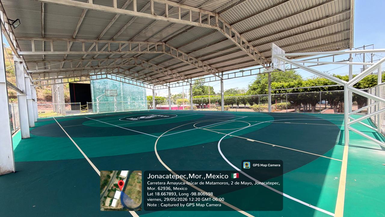 REHABILITACIÓN DE MULTICANCHA EN UNIDAD DEPORTIVA NINOS HÉROES EN JONCATEPEC