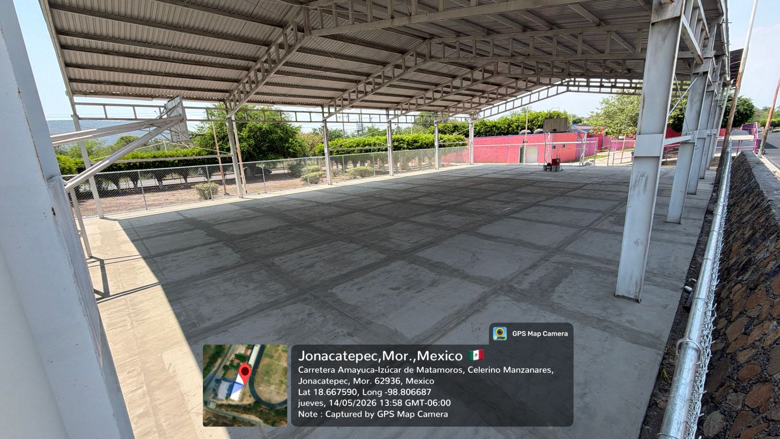 REHABILITACIÓN DE MULTICANCHA EN UNIDAD DEPORTIVA NINOS HÉROES EN JONCATEPEC
