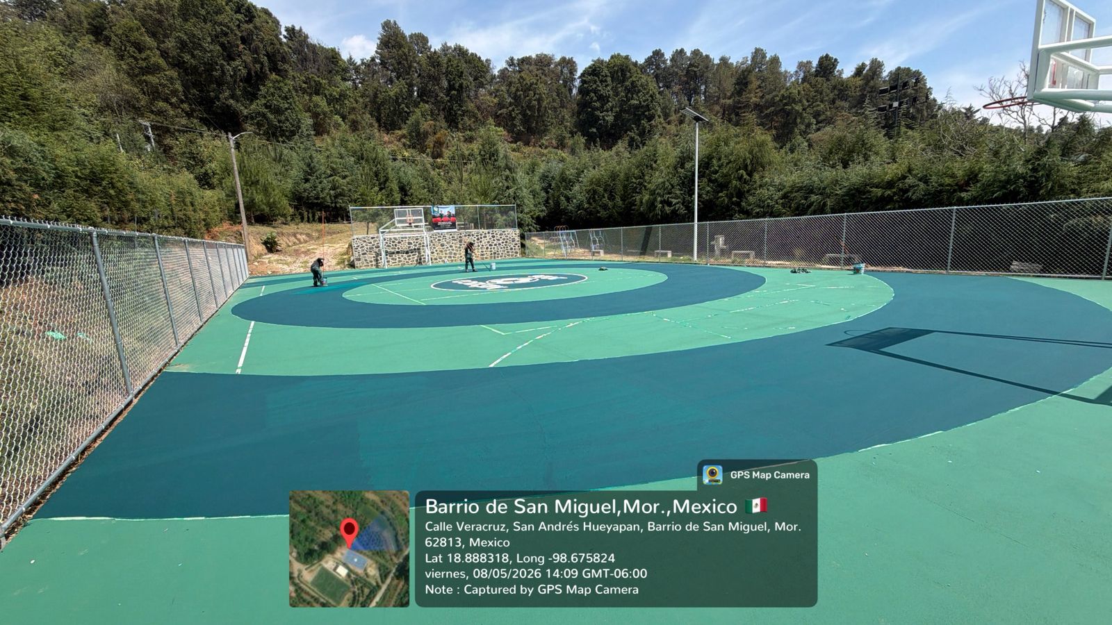 REHABILITACIÓN DE MULTICANCHA EN PARQUE TLALOGAN EN HUEYAPAN