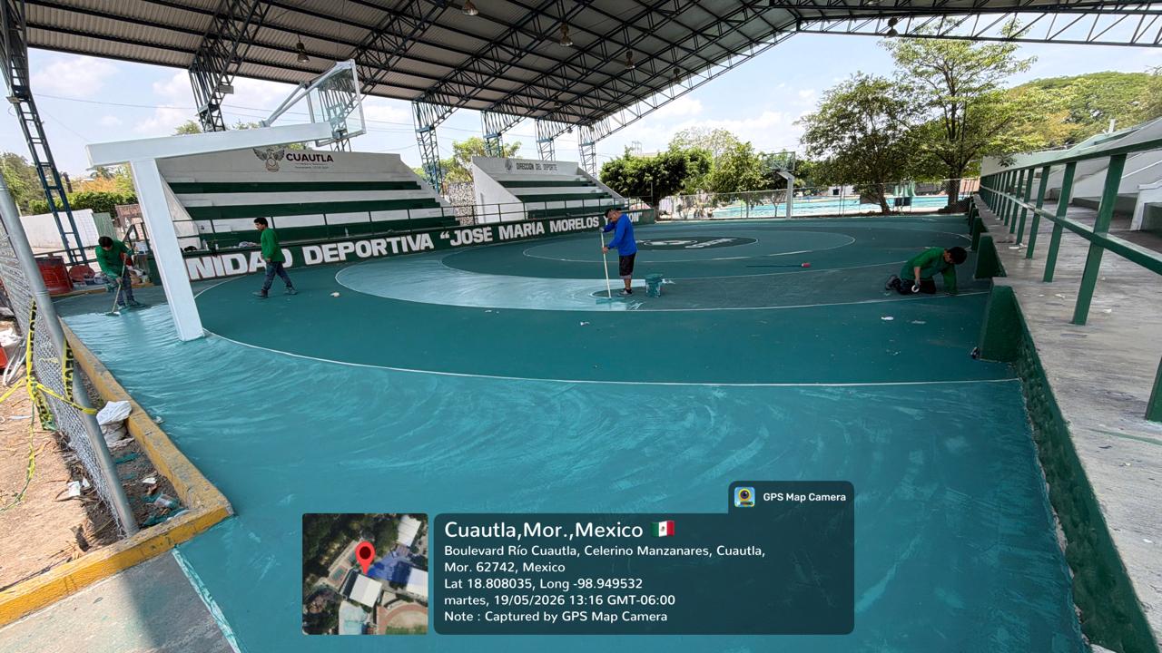 REHABILITACIÓN DE MULTICANCHA 1 EN UNIDAD DEPORTIVA JOSÉ MARÍA MORELOS EN CUAUTLA