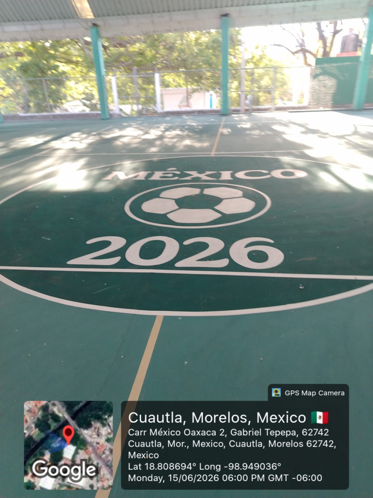 REHABILITACIÓN DE MULTICANCHA 2 EN UNIDAD DEPORTIVA JOSÉ MARÍA MORELOS EN CUAUTLA