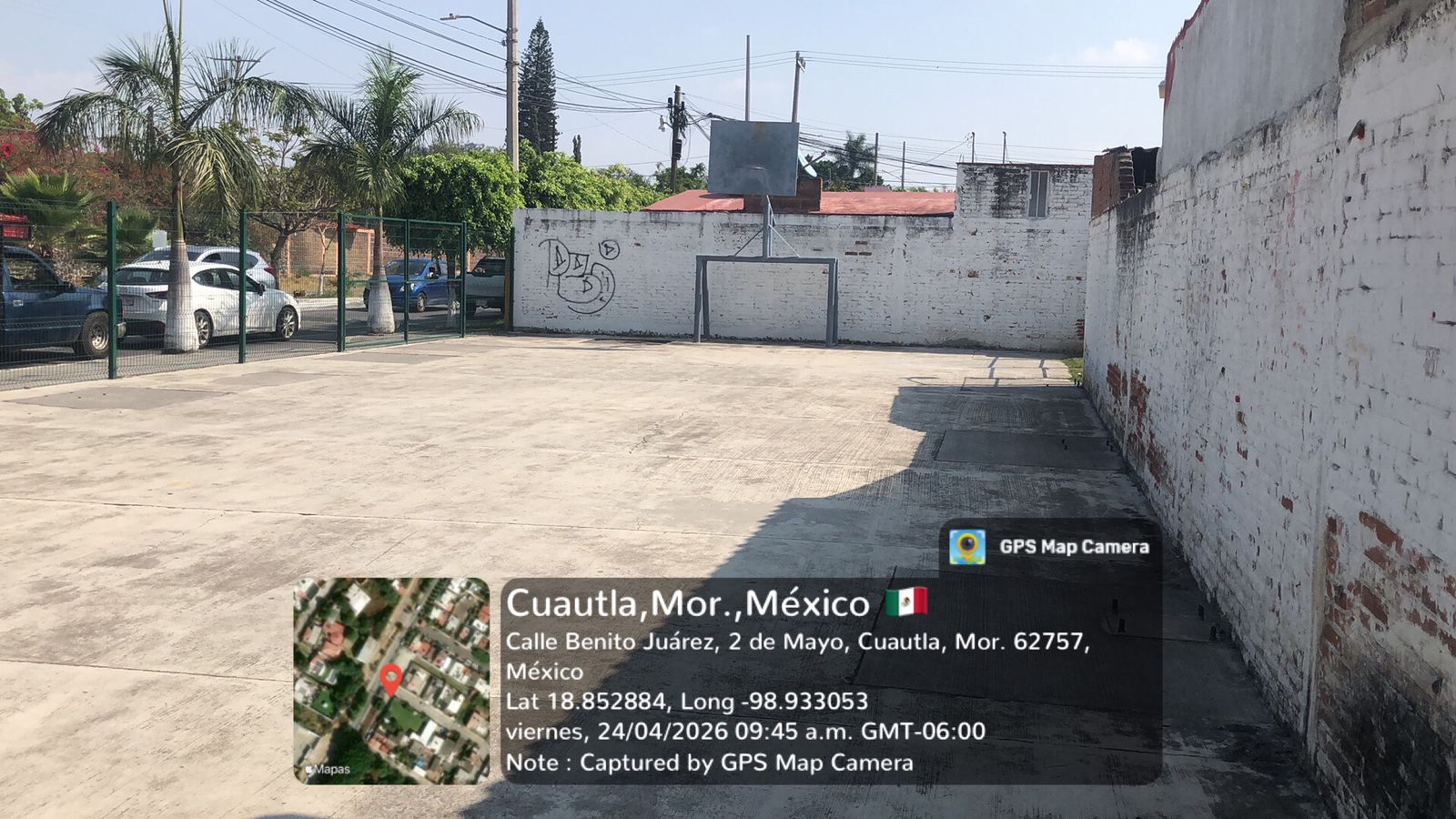 REHABILITACIÓN DE MULTICANCHA EN LA COLONIA 02 DE MAYO CUAUTLA, MOR.