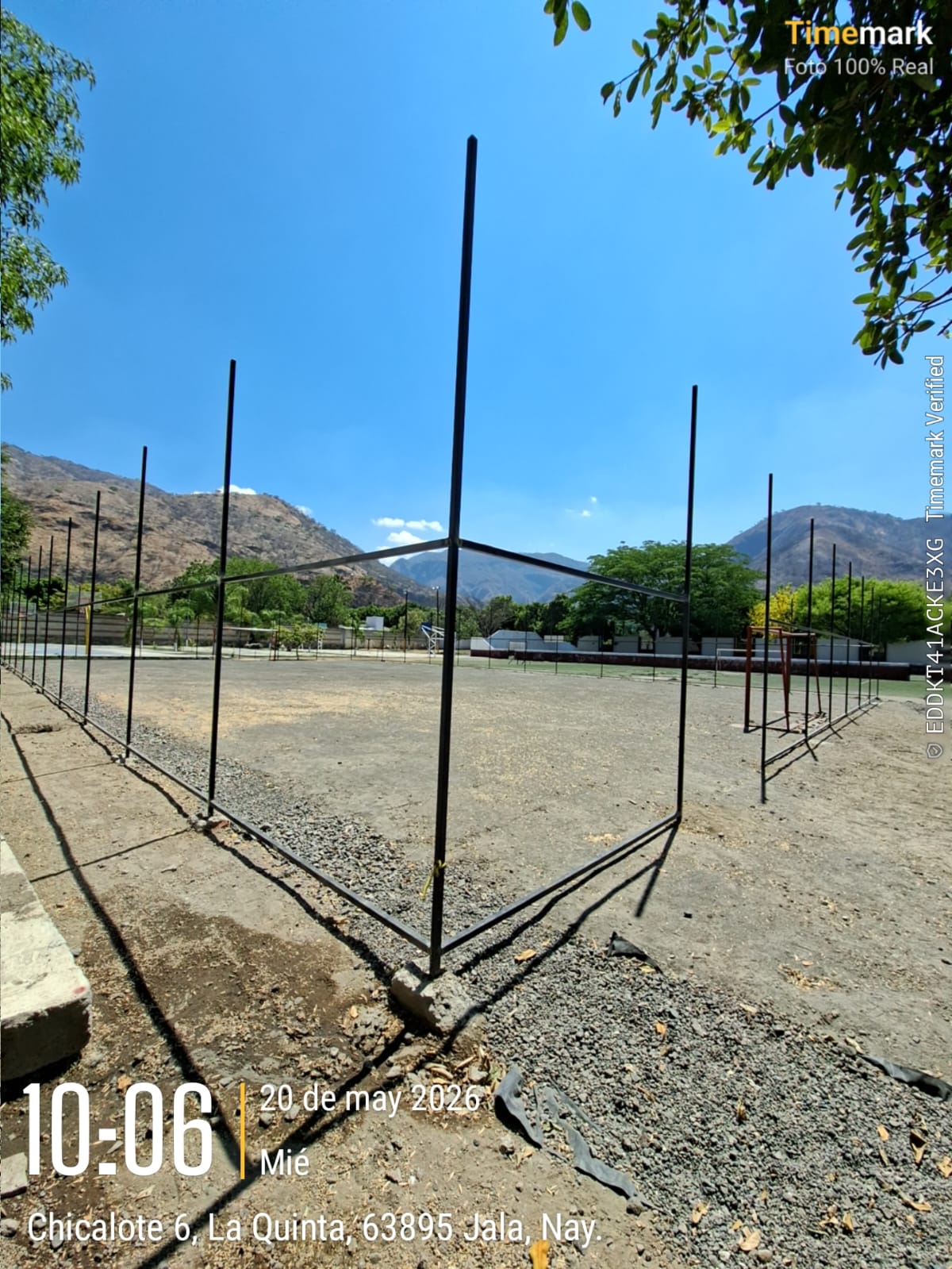 CONSTRUCCIÓN DE CANCHA FÚTBOL 5 EN UNIDAD DEPORTIVA EL LLANITO EN JALA