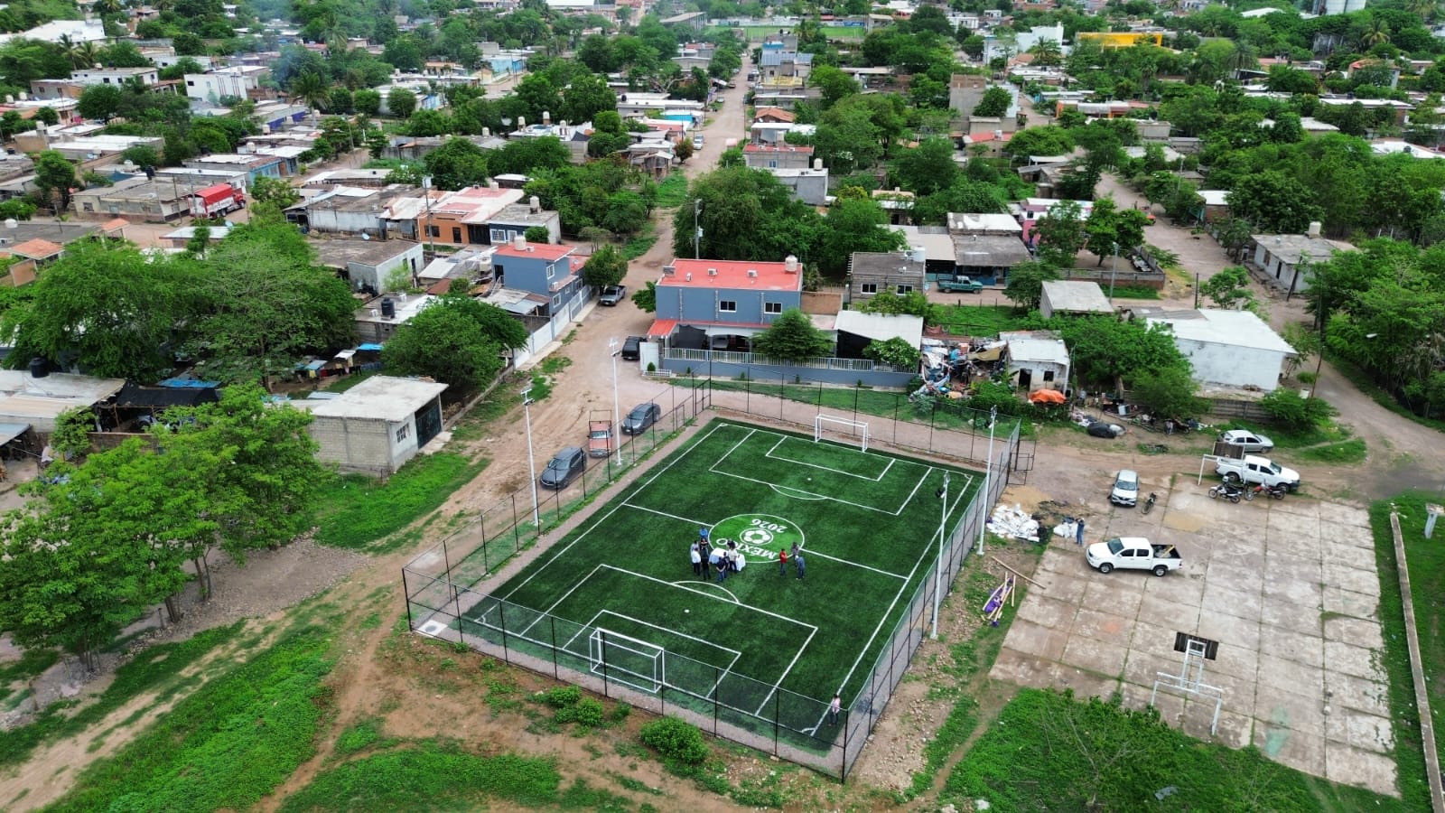 CONSTRUCCIÓN DE CANCHA FÚTBOL 5 EN UNIDAD DEPORTIVA EN RUIZ