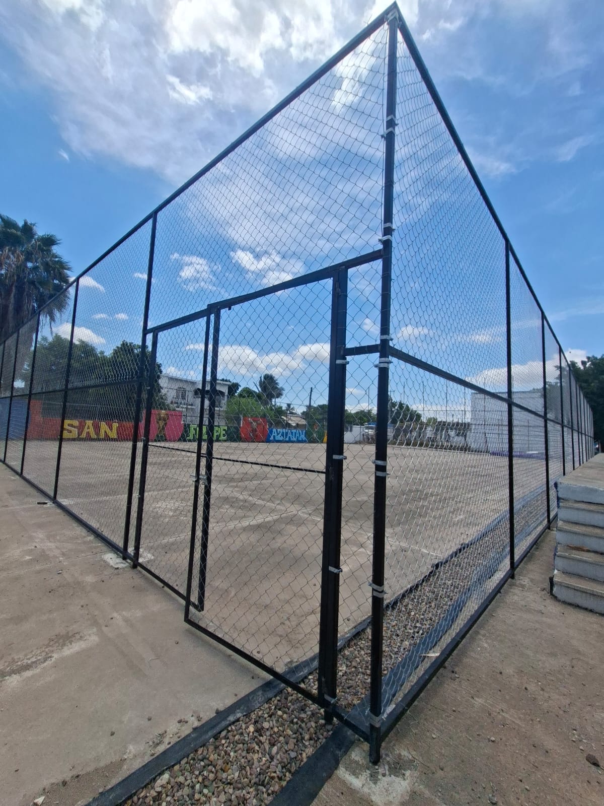 CONSTRUCCIÓN DE CANCHA FÚTBOL 5 EN SAN FELIPE AZTATÁN EN TECUALA