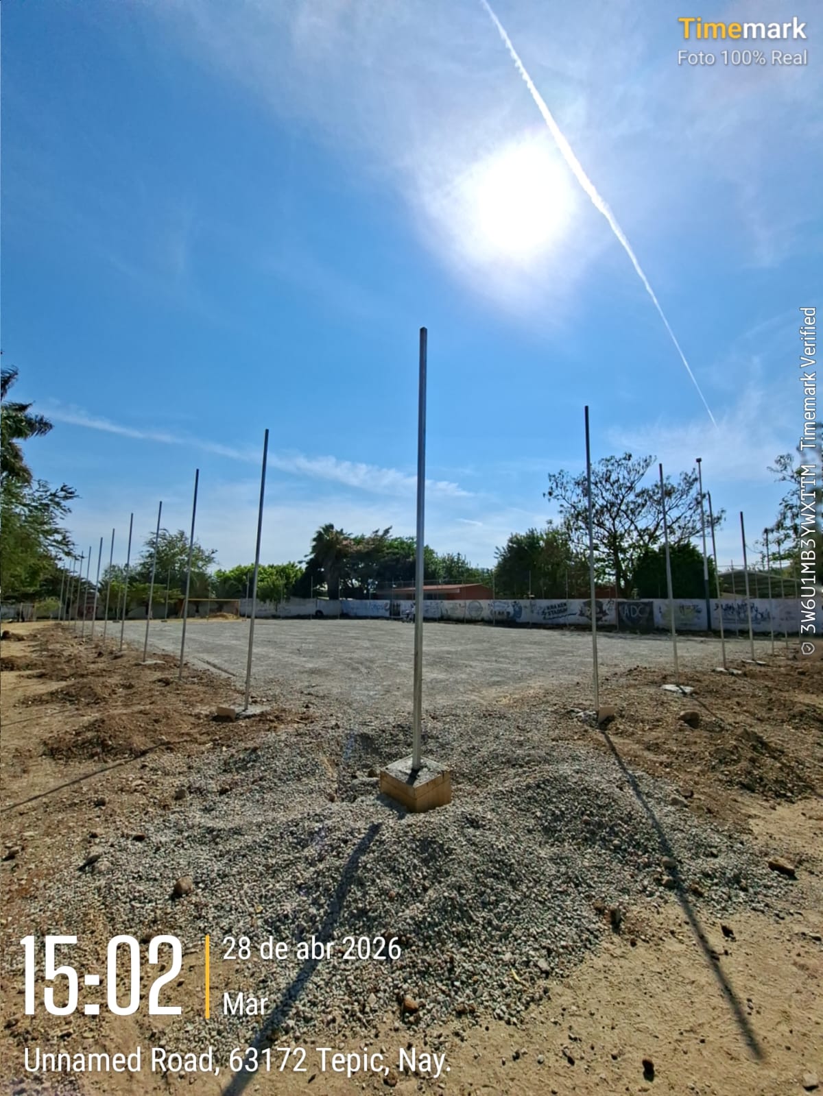 CONSTRUCCIÓN DE CANCHA FÚTBOL 5 EN VISTAS DE LA CANTERA EN TEPIC