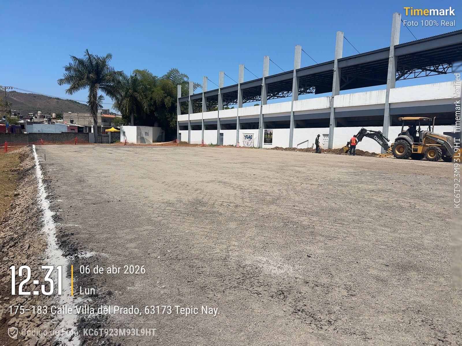 CONSTRUCCIÓN DE CANCHA FÚTBOL 5 EN UNIDAD DEPORTIVA LA CANTERA EN TEPIC