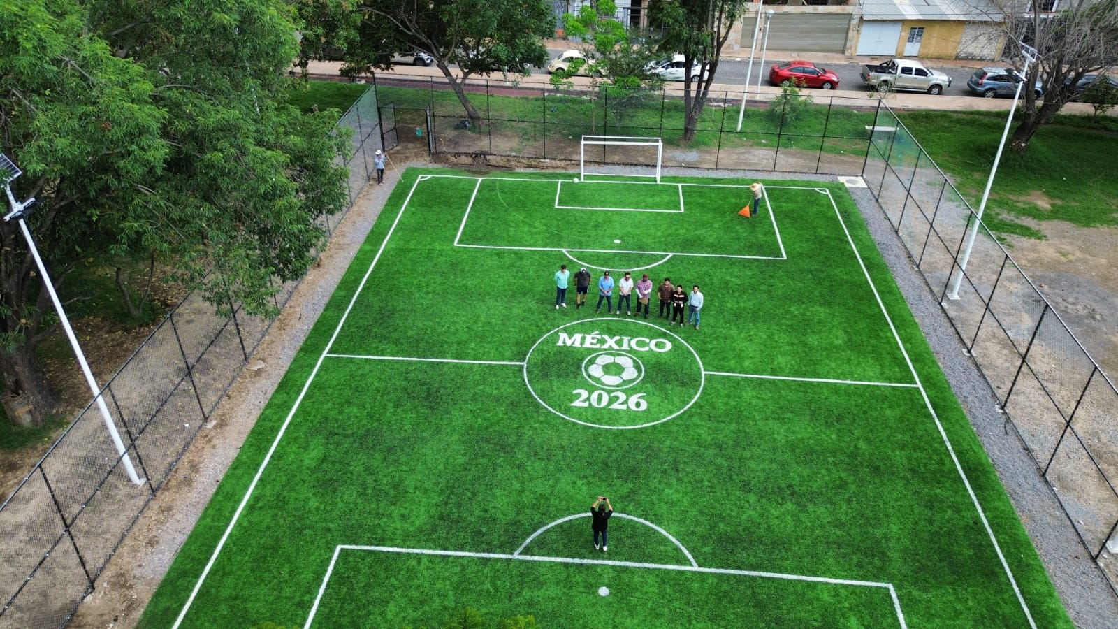 CONSTRUCCIÓN DE CANCHA FÚTBOL 5 EN 15 DE MAYO EN TEPIC