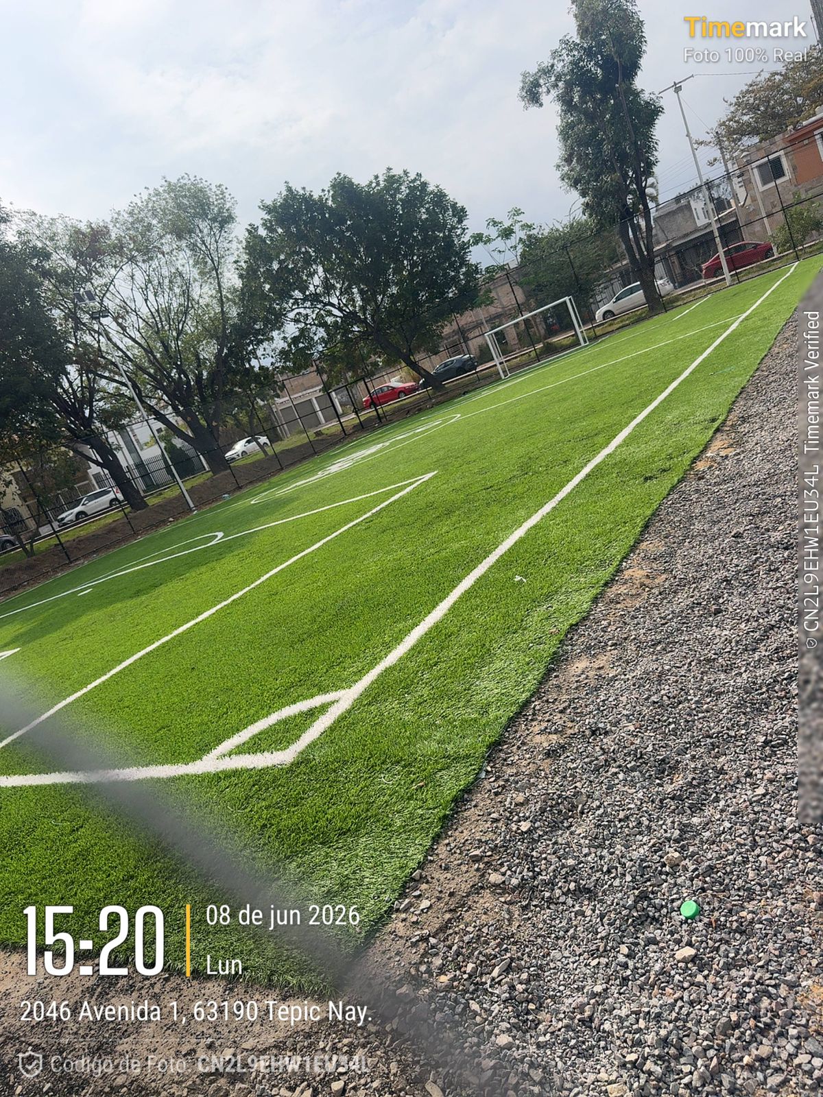 CONSTRUCCIÓN DE CANCHA FÚTBOL 5 EN 15 DE MAYO EN TEPIC