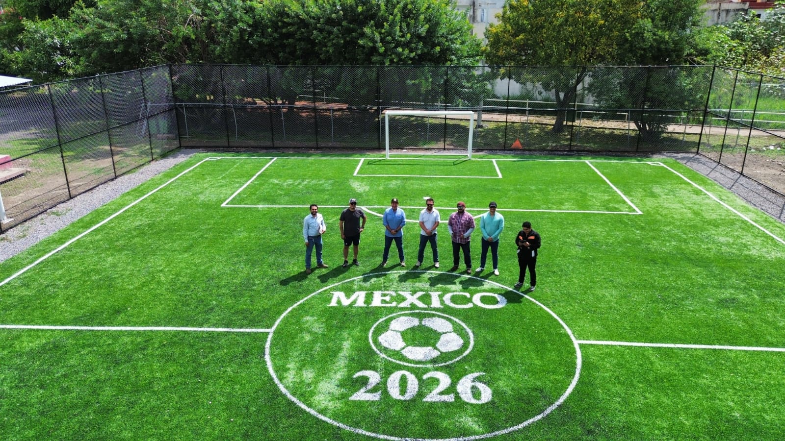 CONSTRUCCIÓN DE CANCHA FÚTBOL 5 EN UNIDAD DEPORTIVA MORELOS EN TEPIC