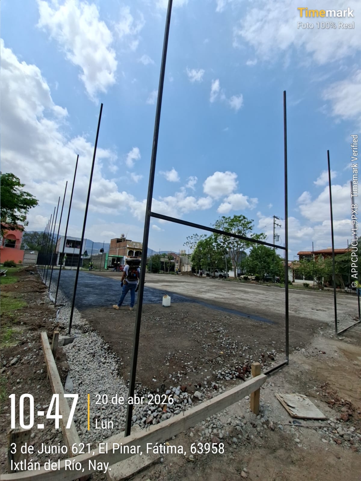 CONSTRUCCIÓN DE CANCHA FÚTBOL 5 EN CANCHA FATIMA EN IXTLÁN DEL RÍO
