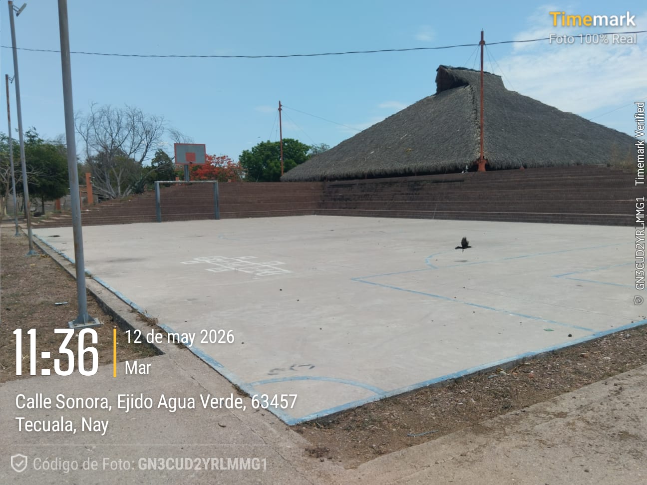 REHABILITACIÓN DE MULTICANCHA EN UNIDAD DEPORTIVA AGUA VERDE EN TECUALA