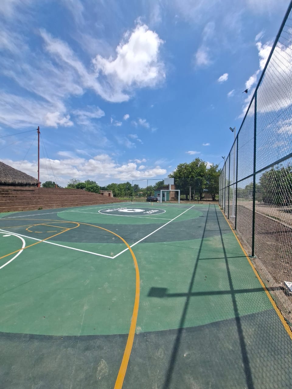 REHABILITACIÓN DE MULTICANCHA EN UNIDAD DEPORTIVA AGUA VERDE EN TECUALA