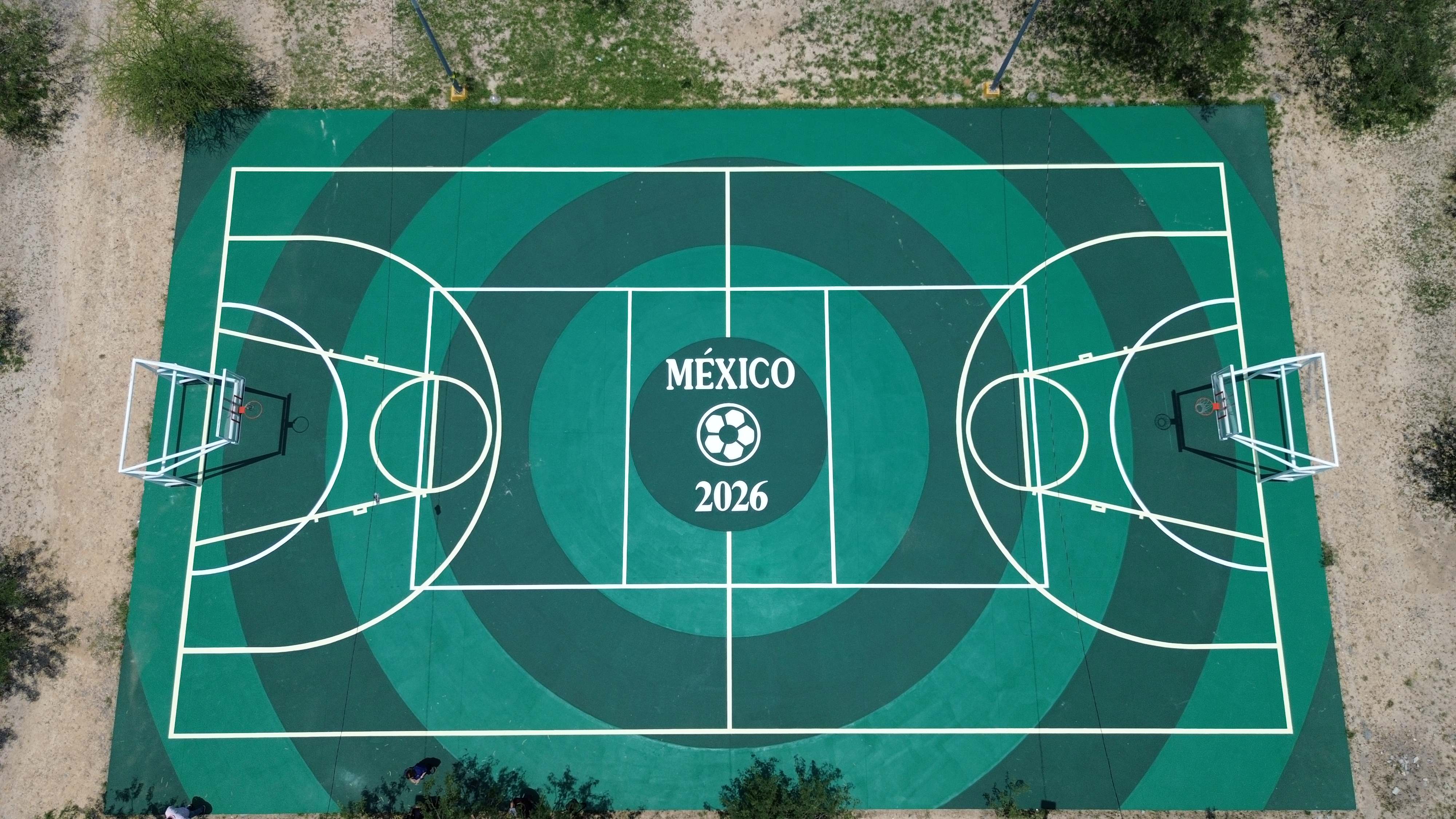 REHABILITACIÓN DE MULTICANCHA EN UNIDAD DEPORTIVA BICENTENARIO EN MONTERREY