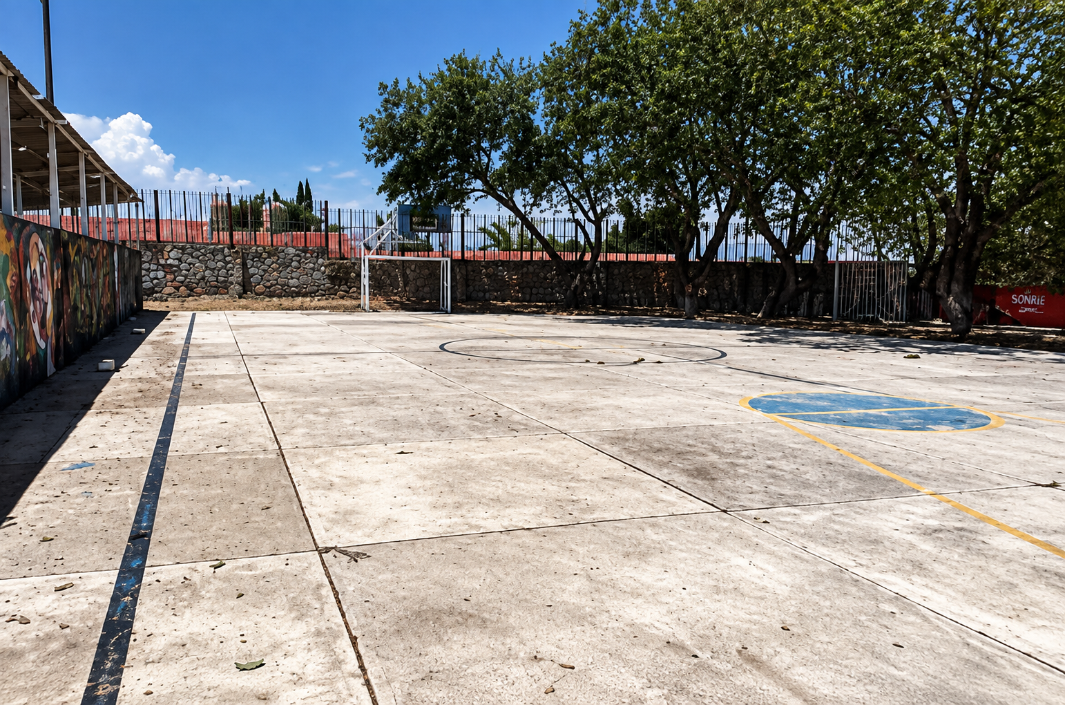 REHABILITACIÓN DE MULTICANCHA EN UNIDAD DEPORTIVA IDOLINA EN TÓNALA
