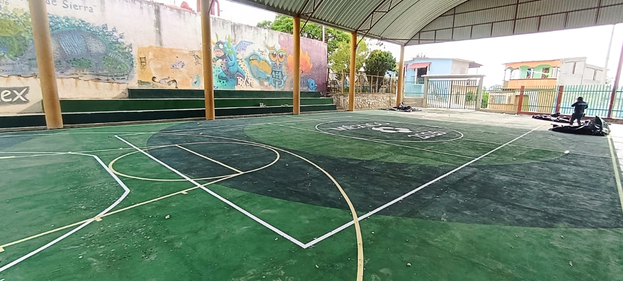 REHABILITACIÓN DE MULTICANCHA EN SANTA CATARINA ROATINA MIAHUATLÁN DE PORFIRIO DÍAZ